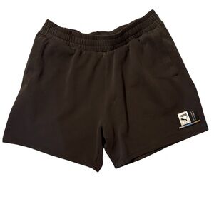Puma Men's Black Athletic Shorts with Logo Patch